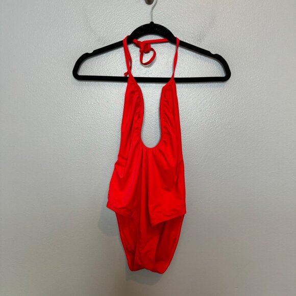 GOOD AMERICAN leilani one piece swimsuit in poppy size 2 - Picture 3 of 8